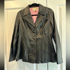 Wilsons Leather Women's Black Button-Up Jacket - NWT